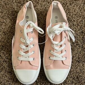Josiny Low Pink Canvas Sneakers size 11 - NEW